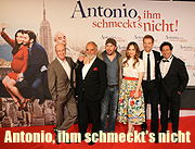 Filmpremiere von "Antonio, ihm schmeckt's nicht", im Mathäser Filmpalast am 10. August 2016, in Anwesenheit von Christian Ulmen, Mina Tander, Alessandro Bressanello, Peter Nottmeier, Gayle Tufts und Regisseur Sven Unterwaldt  (©Foto: Martin Schmitz)
